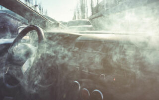 Car Filled with Smoke